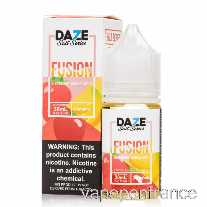 Fraise Banane Pomme - 7 Sels Daze - 30 Ml 50 Mg Stylo Vape